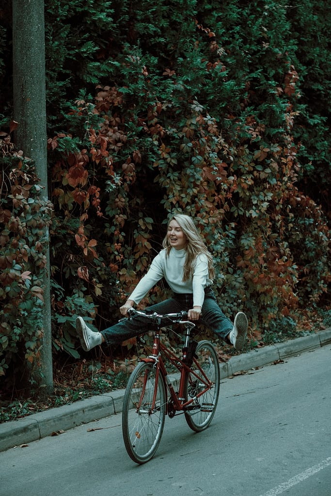 Cycling girl